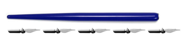 Kroontjespenhouder blauw van Kangaro met 5 kroontjes