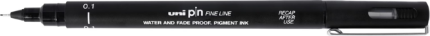 0.1 Uni Pin fineliner zwart