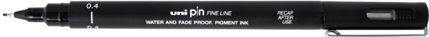 0.4 Uni Pin fineliner zwart