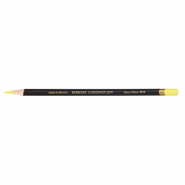 Citrus Yellow Chromaflow potlood / pencil van Derwent Kleur 001