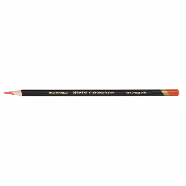 Red Orange Chromaflow potlood / pencil van Derwent Kleur 043