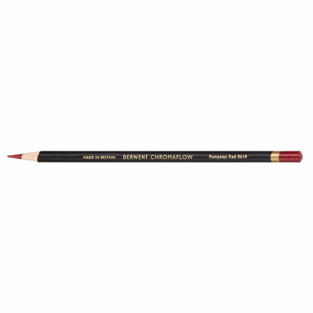 Pompeian Red Chromaflow potlood / pencil van Derwent Kleur 061