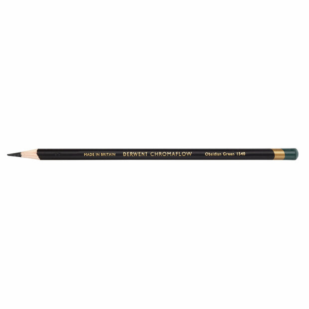 Obsidian Green Chromaflow potlood / pencil van Derwent Kleur 154