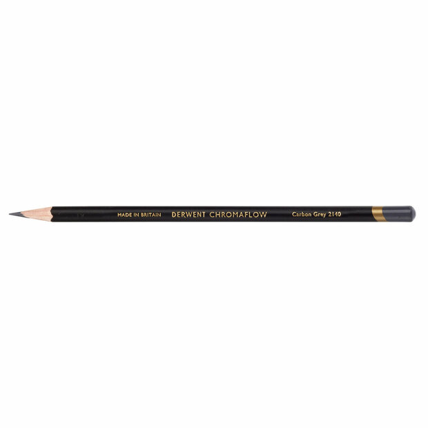 Carbon Grey Chromaflow potlood / pencil van Derwent Kleur 214