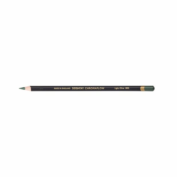 Light Olive Chromaflow potlood / pencil van Derwent Kleur 1802