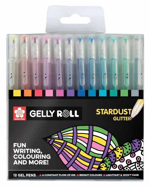 12 x Gelly Roll pennen Stardust set van Sakura