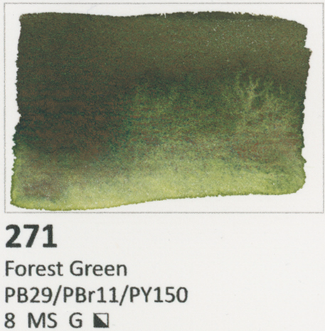 Forest Green PB29/PBr11/PY150 Aquarius Heel napje Aquarelverf van Roman Szmal Kleur 271