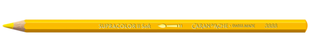 Geel / Yellow Caran d'Ache Supracolor Aquarelpotlood / pencil Kleur 010