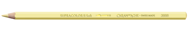 Geel Licht / Light Yellow Caran d'Ache Supracolor Aquarelpotlood / pencil Kleur 011