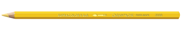Napelsgeel / Naples Yellow Caran d'Ache Supracolor Aquarelpotlood / pencil Kleur 021