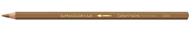 Okerbruin / Ochre Brown Caran d'Ache Supracolor Aquarelpotlood / pencil Kleur 037