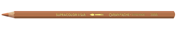 Hazelnootbruin / Hazelnut Brown Caran d'Ache Supracolor Aquarelpotlood / pencil Kleur 053