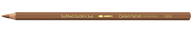 Kaneel / Cinnamon Caran d'Ache Supracolor Aquarelpotlood / pencil Kleur 055