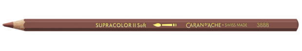Sienna Gebrand / Burnt Sienna Caran d'Ache Supracolor Aquarelpotlood / pencil Kleur 069