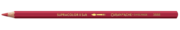 Indischrood / Indian Red Caran d'Ache Supracolor Aquarelpotlood / pencil Kleur 075