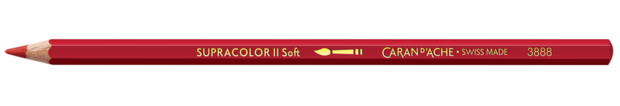 Karmijn / Carmine Caran d'Ache Supracolor Aquarelpotlood / pencil Kleur 080