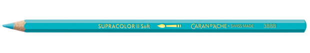 Turkooisblauw / Turquoise Blue Caran d'Ache Supracolor Aquarelpotlood / pencil Kleur 171