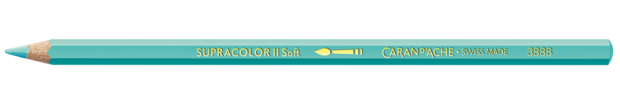 Licht Malachietgroen / Light Malachite Green Caran d'Ache Supracolor Aquarelpotlood / pencil Kleur 181