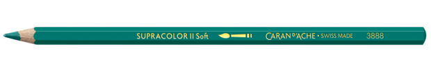 Blauw Groenachtig / Bluish Green Caran d'Ache Supracolor Aquarelpotlood / pencil Kleur 190