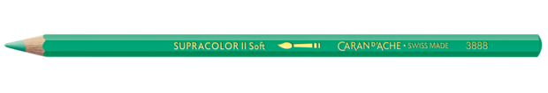 Veronesegroen / Veronese Green Caran d'Ache Supracolor Aquarelpotlood / pencil Kleur 201