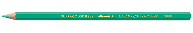 Grijsgroen / Greyish Green Caran d'Ache Supracolor Aquarelpotlood / pencil Kleur 215