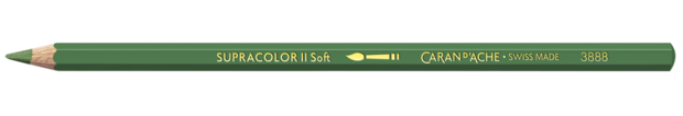 Mosgroen / Moss Green Caran d'Ache Supracolor Aquarelpotlood / pencil Kleur 225