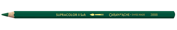 Donkergroen / Dark Green Caran d'Ache Supracolor Aquarelpotlood / pencil Kleur 229