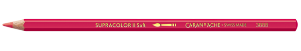 Robijnrood / Ruby Red Caran d'Ache Supracolor Aquarelpotlood / pencil Kleur 280