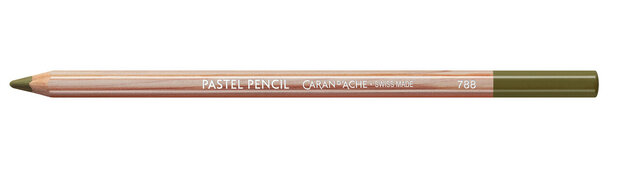 Olijfbruin / Olive Brown Caran d'Ache Pastel Potlood / Pencil Kleur 039