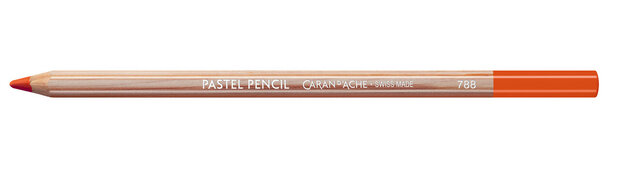 Oranjerood / Orange Red Caran d'Ache Pastel Potlood / Pencil Kleur 050