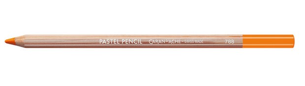 Permanent Oranje / Permanent Orange Caran d'Ache Pastel Potlood / Pencil Kleur 300