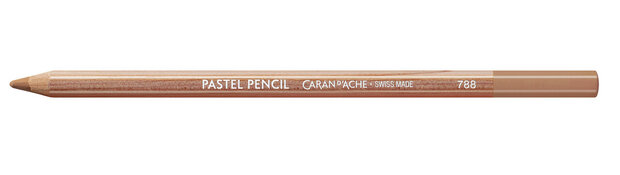 Donker Vleeskleurig 40% / Dark Flesh Tone 40% Caran d'Ache Pastel Potlood / Pencil Kleur 745