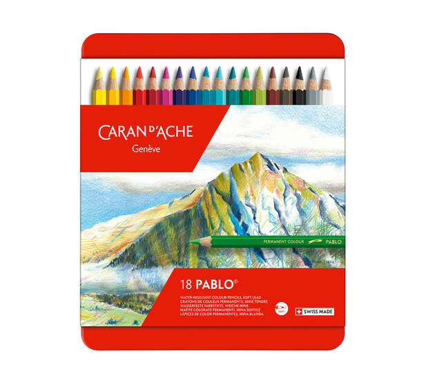 Set met 18 kleuren Caran d'Ache Classic Pablo Set 318