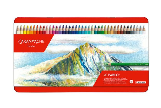 Set met 40 kleuren Caran d'Ache Classic Pablo Set 340