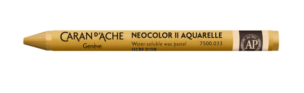 Goudoker / Golden Ochre Caran d'Ache Neocolor II Watervermengbaar Wax Pastels Kleur 033