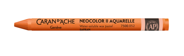 Safraan / Saffron Caran d'Ache Neocolor II Watervermengbaar Wax Pastels Kleur 052