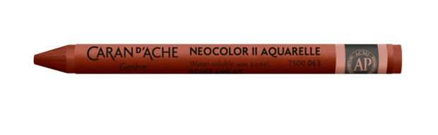 Engelsrood / English Red Caran d'Ache Neocolor II Watervermengbaar Wax Pastels Kleur 063