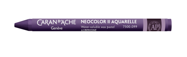 Aubergine / Aubergine Caran d'Ache Neocolor II Watervermengbaar Wax Pastels Kleur 099