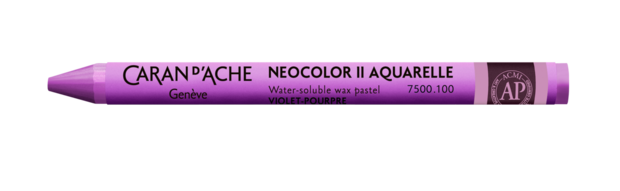 Purperviolet / Purple Violet Caran d'Ache Neocolor II Watervermengbaar Wax Pastels Kleur 100