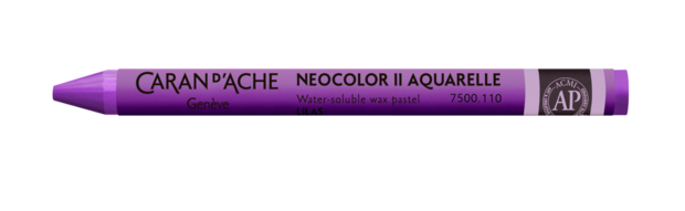 Lila / Lilac Caran d'Ache Neocolor II Watervermengbaar Wax Pastels Kleur 110
