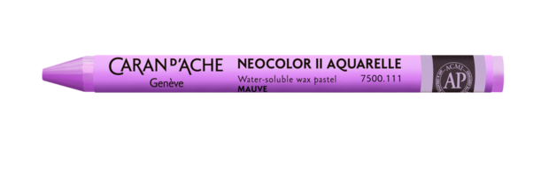 Mauve / Mauve Caran d'Ache Neocolor II Watervermengbaar Wax Pastels Kleur 111