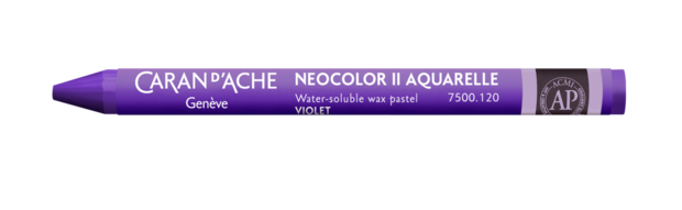 Violet / Violet Caran d'Ache Neocolor II Watervermengbaar Wax Pastels Kleur 120