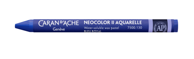 Koningsblauw / Royal Blue Caran d'Ache Neocolor II Watervermengbaar Wax Pastels Kleur 130