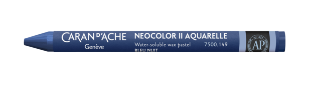 Nachtblauw / Night Blue Caran d'Ache Neocolor II Watervermengbaar Wax Pastels Kleur 149