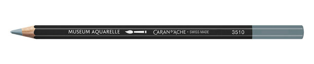 Staalgrijs / Steel Grey Caran d'Ache Museum Aquarelpotlood / Pencil Kleur 004