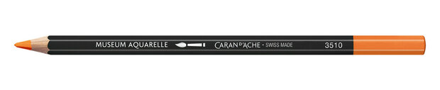 Oranje / Orange Caran d'Ache Museum Aquarelpotlood / Pencil Kleur 030