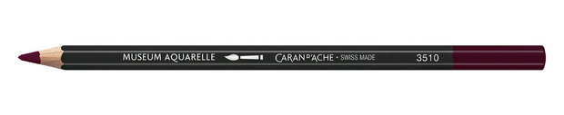 Pruimkleurig Donker / Dark Plum Caran d'Ache Museum Aquarelpotlood / Pencil Kleur 106