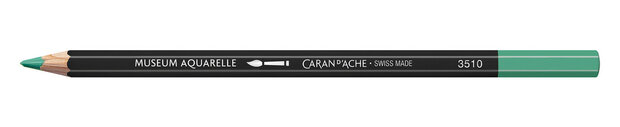 Kobaltgroen / Cobalt Green Caran d'Ache Museum Aquarelpotlood / Pencil Kleur 182