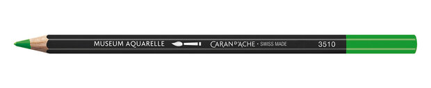 Glanzend Groen / Glossy Green Caran d'Ache Museum Aquarelpotlood / Pencil Kleur 720
