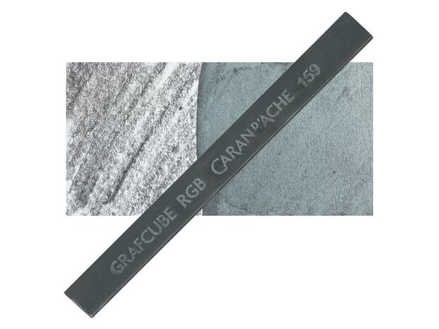 Groen (10 mm) Aquarel grafiet staaf / Green watercolor graphite stick Caran d'Ache GrafCube Product foto